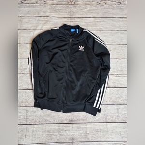 Black and White Adidas Super Track Jacket